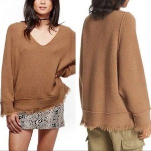 Free People Irresistible Fringe Hem Sweater L